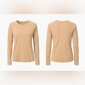 lululemon athletica Women’s Long-Sleeve Crew Tee in Tan